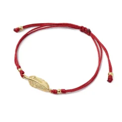 CHALISA T.. / Mini Feather Notched Cord Bracelet
