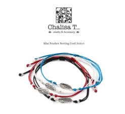CHALISA T.. / Mini Feather Notting Cord Anklet