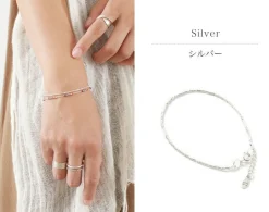 CHALISA T.. / Multi-cut Karen silver beads & tube beads / bracelet