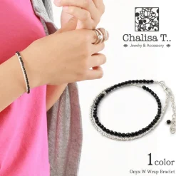 CHALISA T.. / Onyx W-Wrap Bracelet