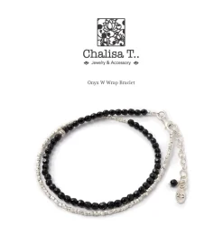 CHALISA T.. / Onyx W-Wrap Bracelet