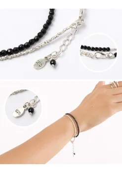 CHALISA T.. / Onyx W-Wrap Bracelet