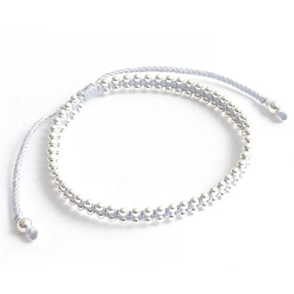 CHALISA T.. / Silver Ball Beads Duo Bracelet