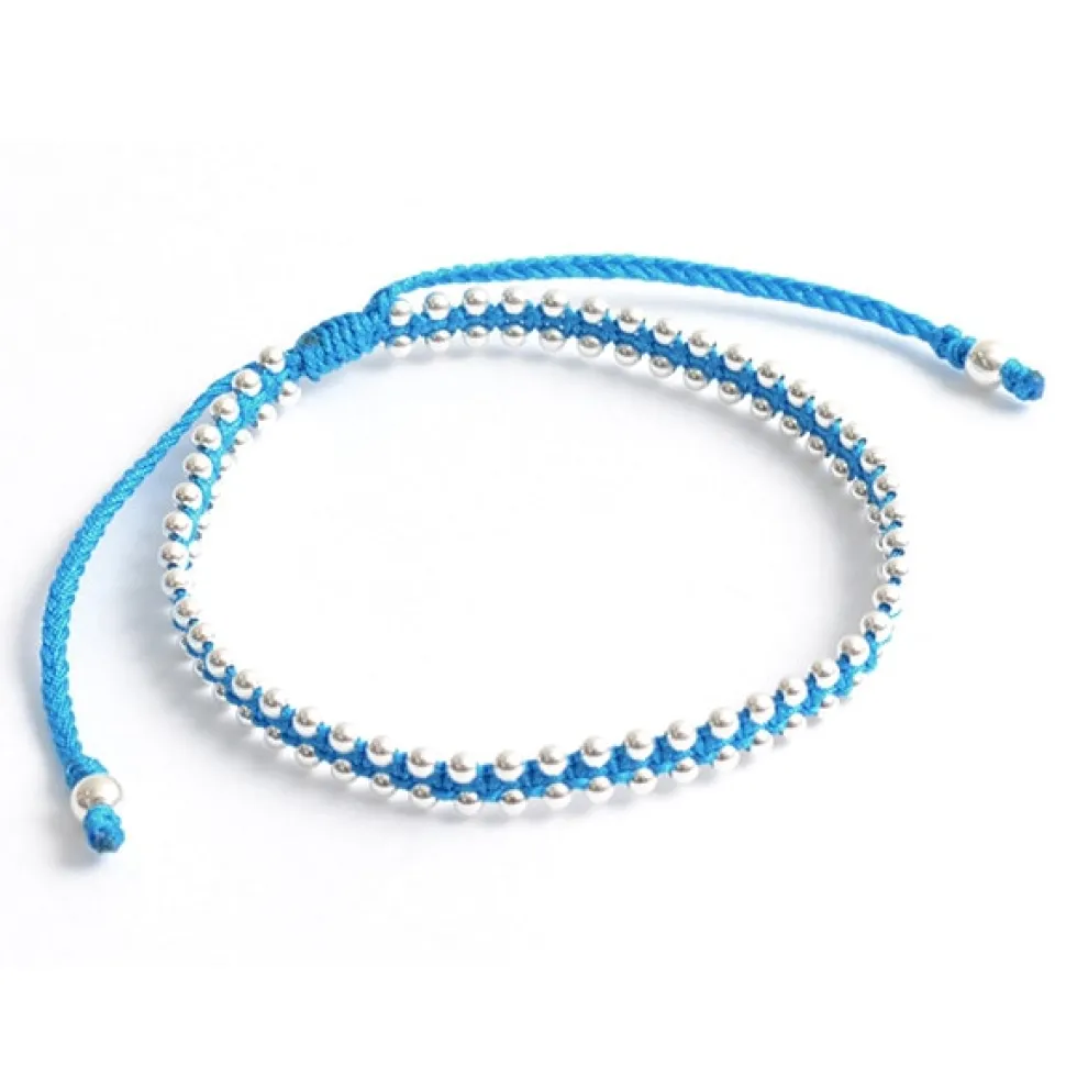CHALISA T.. / Silver Ball Beads Duo Bracelet