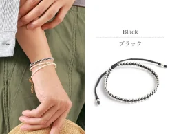 CHALISA T.. / Silver Ball Beads Duo Bracelet