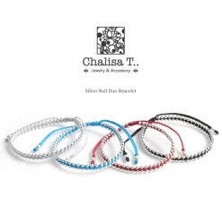 CHALISA T.. / Silver Ball Beads Duo Bracelet
