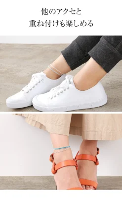 CHALISA T.. / Silver Ball Bead Duo Anklet