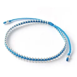 CHALISA T.. / Silver Ball Bead Duo Anklet