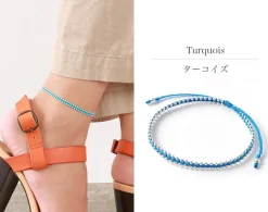 CHALISA T.. / Silver Ball Bead Duo Anklet