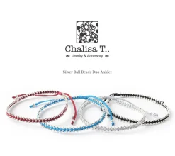CHALISA T.. / Silver Ball Bead Duo Anklet