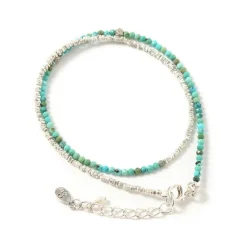 CHALISA T.. / Turquoise W Wrap Bracelet Karen Silver