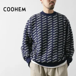 COOHEM / Big Birds Eye Knit Pullover