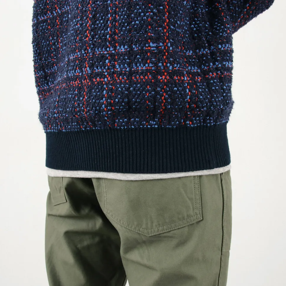 COOHEM / Check Tweed Cardigan