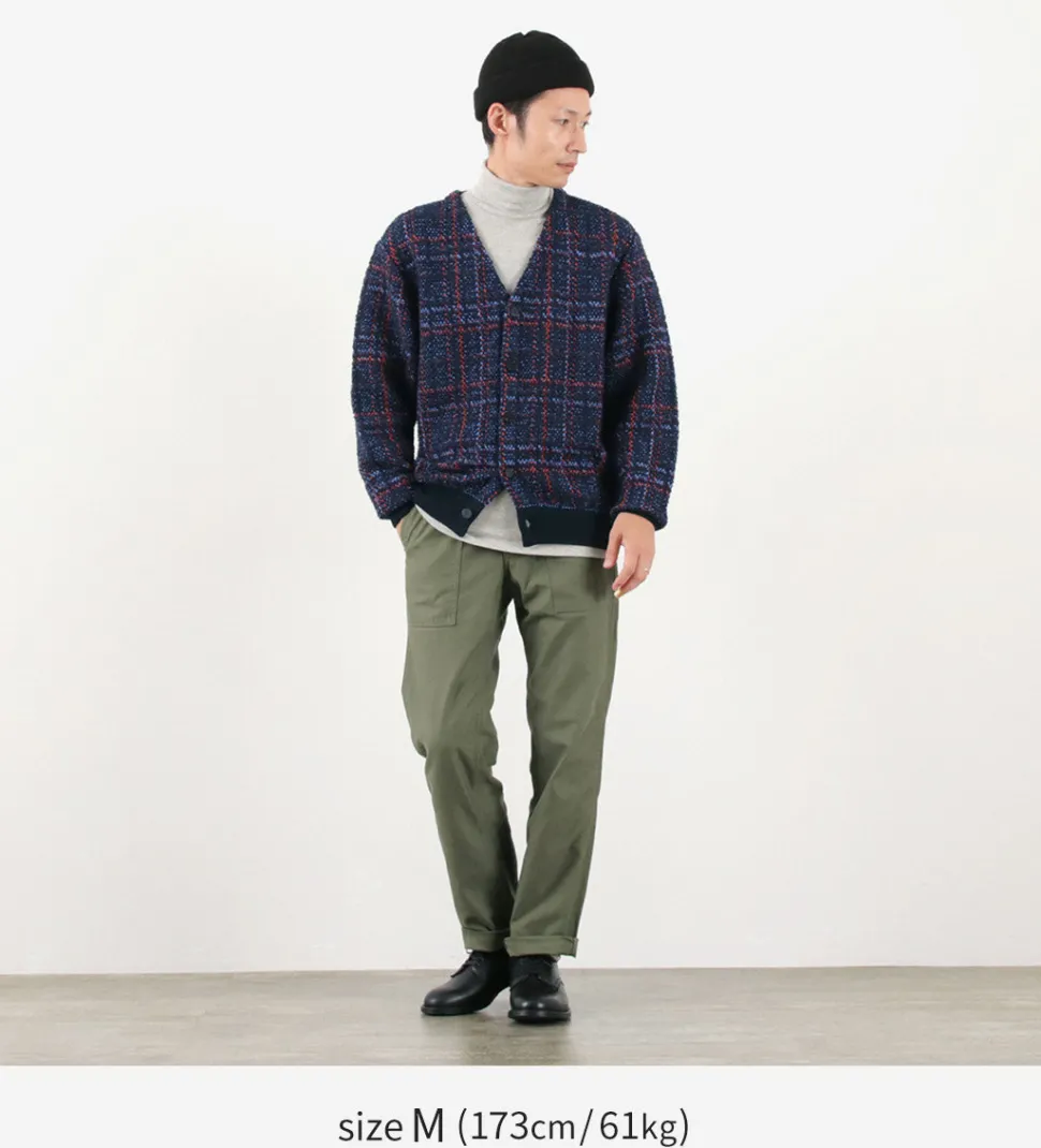 COOHEM / Check Tweed Cardigan