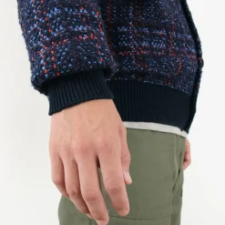 COOHEM / Check Tweed Cardigan