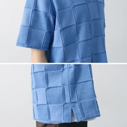 COOHEM / Links Check Knit Pullover