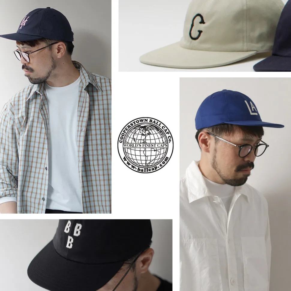 COOPERSTOWN BALL CAP / Cotton Hard Visor Cap