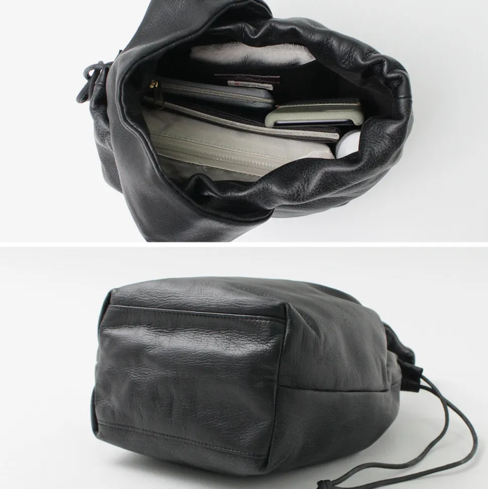 CREED / Drawstring Tote Cowhide Leather