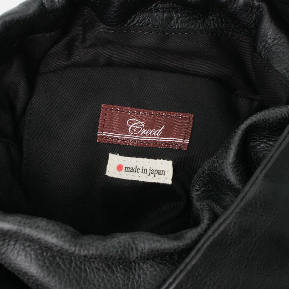 CREED / Drawstring Tote Cowhide Leather