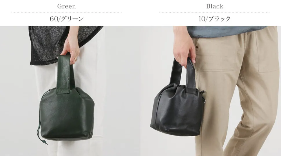 CREED / Drawstring Tote Cowhide Leather