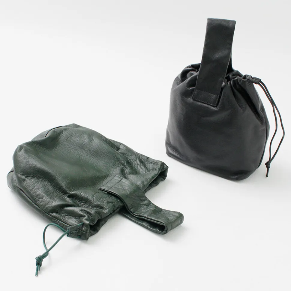 CREED / Drawstring Tote Cowhide Leather