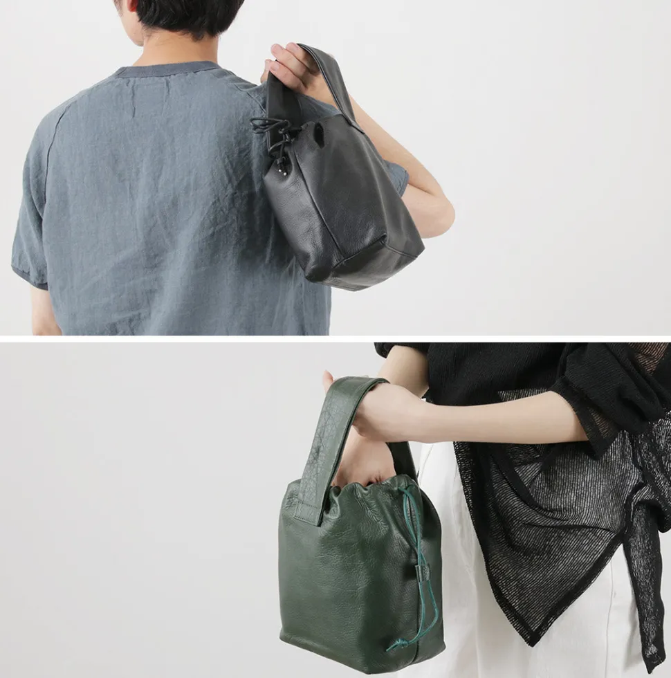CREED / Drawstring Tote Cowhide Leather