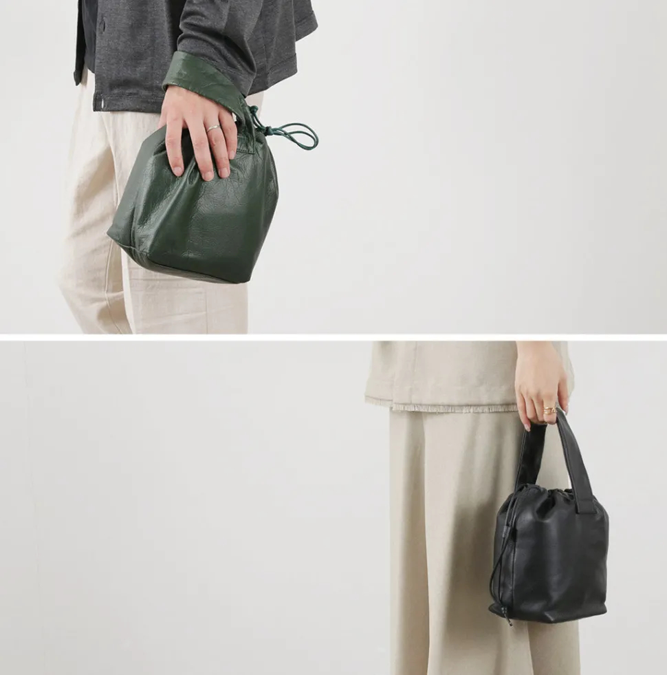 CREED / Drawstring Tote Cowhide Leather