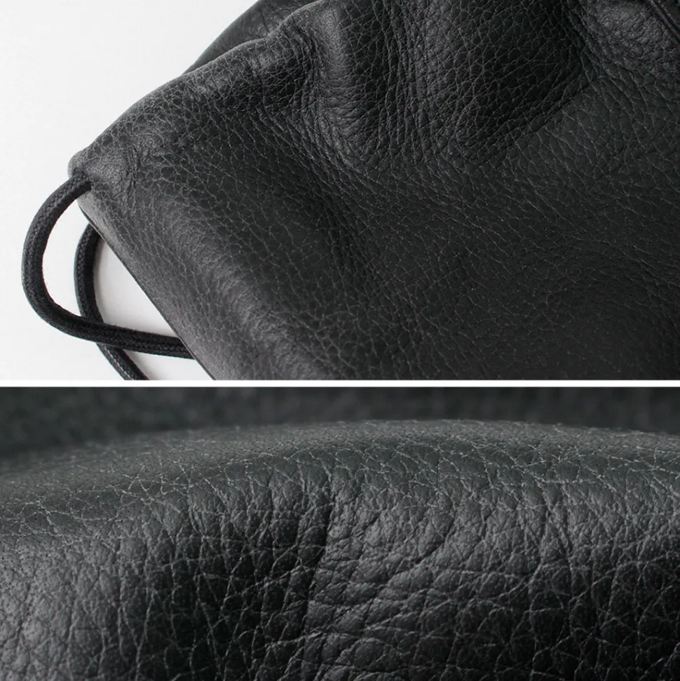 CREED / Drawstring Tote Cowhide Leather