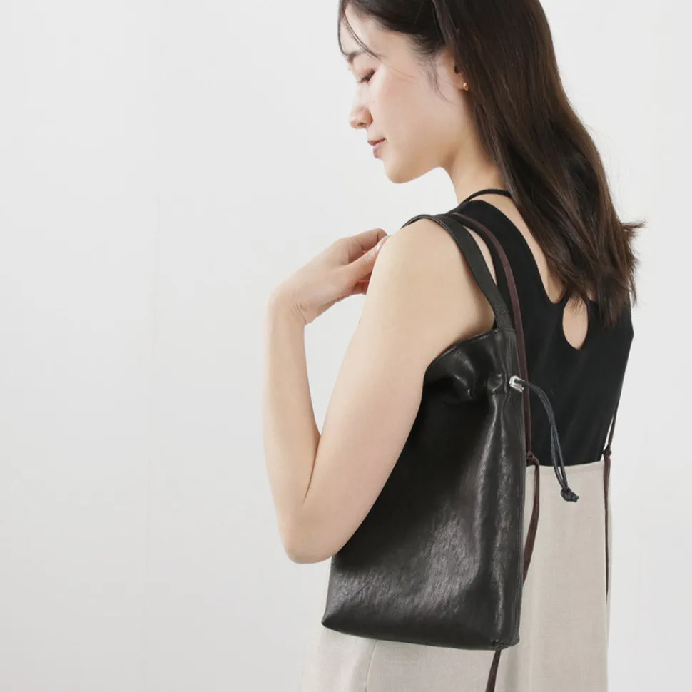 CREED / Drawstring Tote Horse Leather