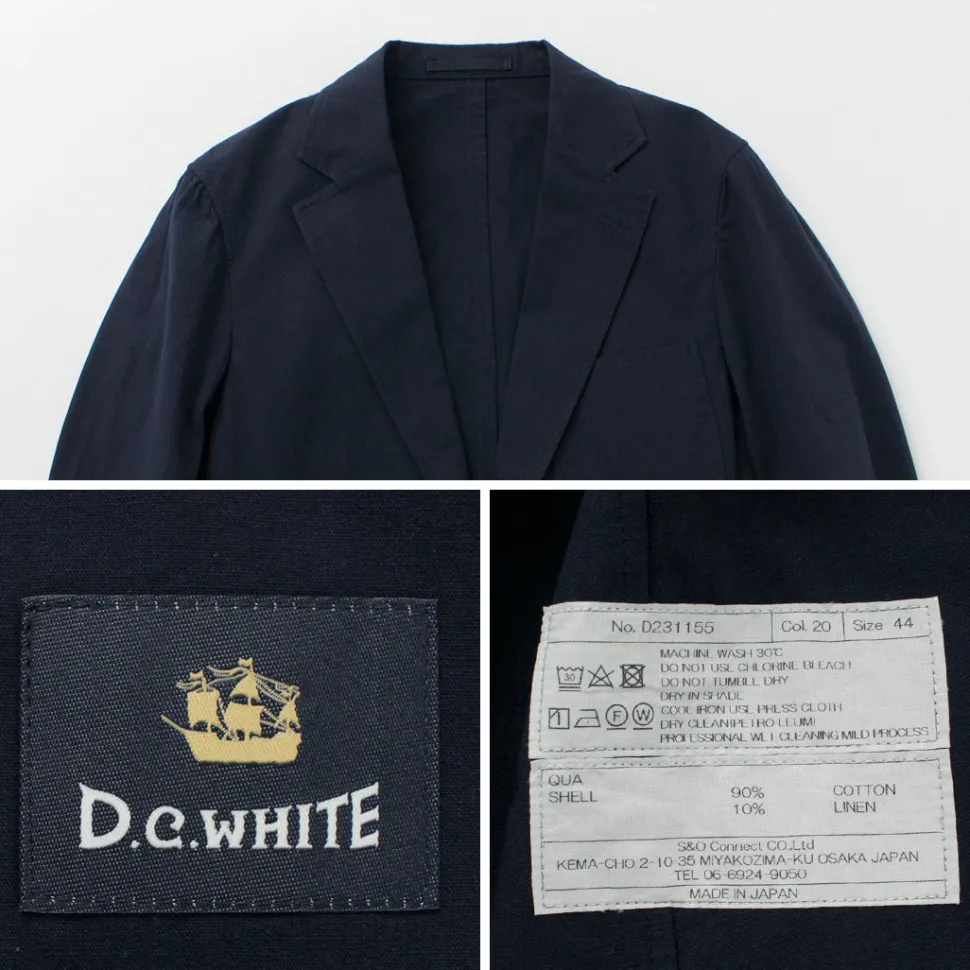 D.C.WHITE / Cotton Linen Summer Blazer
