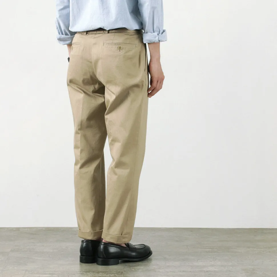 D.C.WHITE / Cotton twill regular silhouette chinos