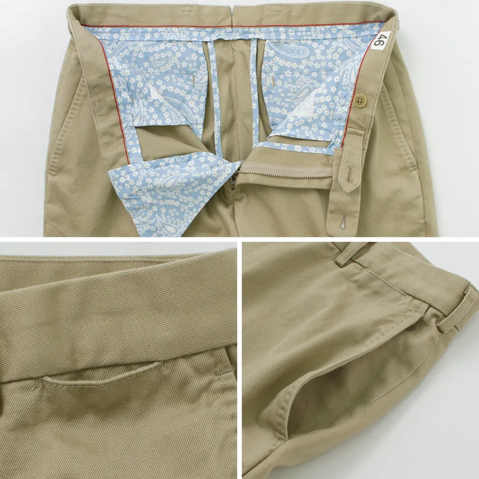 D.C.WHITE / Cotton twill regular silhouette chinos