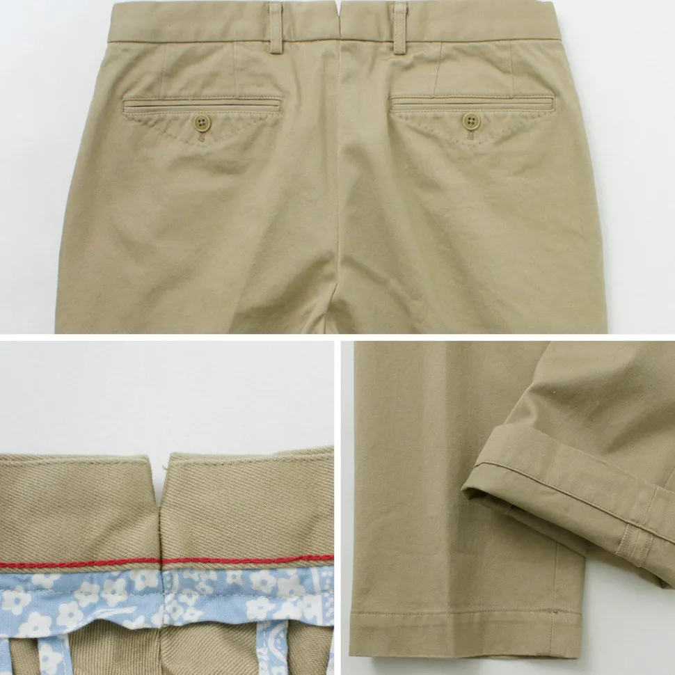 D.C.WHITE / Cotton twill regular silhouette chinos