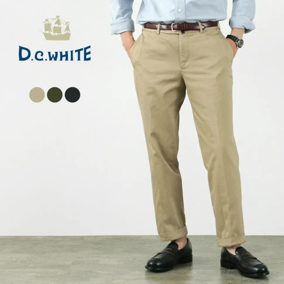 D.C.WHITE / Cotton twill regular silhouette chinos