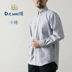 D.C.WHITE / Ivy Stripe Button Down Shirt