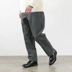 D.C.WHITE / Wool Melton Tapered Trousers