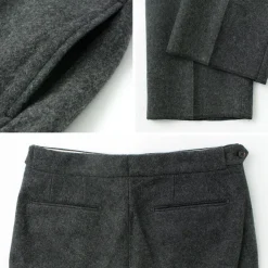 D.C.WHITE / Wool Melton Tapered Trousers