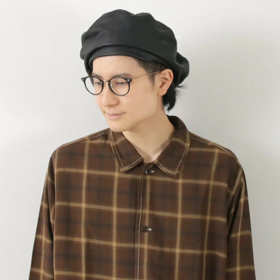 DECHO / Leather Beret