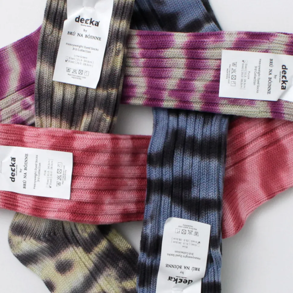 DECKA QUALITY SOCKS / Heavyweight tie-dye socks
