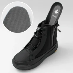 DESCENTE / High Cut Side Zip Lace Up Boots