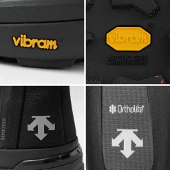 DESCENTE / High Cut Side Zip Lace Up Boots