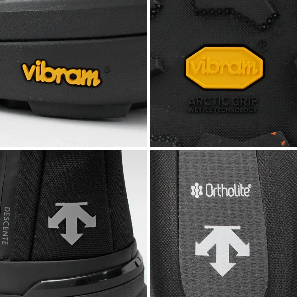 DESCENTE / High Cut Side Zip Lace Up Boots