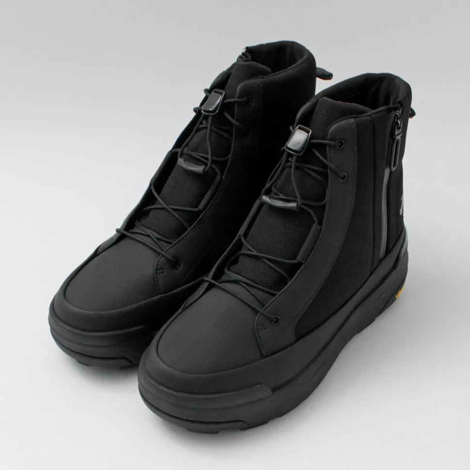 DESCENTE / High Cut Side Zip Lace Up Boots
