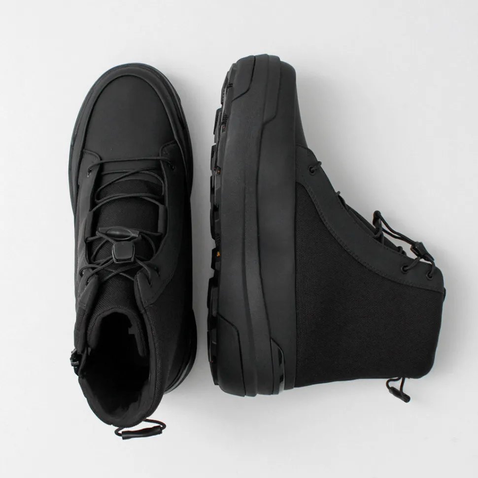 DESCENTE / High Cut Side Zip Lace Up Boots