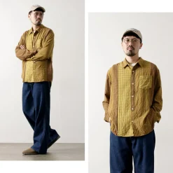 DIP/DZT / Checked combination shirt