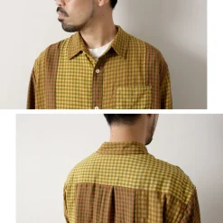 DIP/DZT / Checked combination shirt