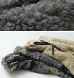 FARFIELD ORIGINAL / Jacquard Weave Boa Short Sleeve Fell Jacket