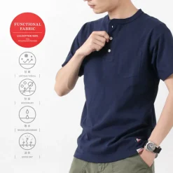 FELCO / Pocket Henley Neck T-shirt