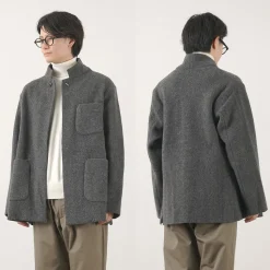 FILMELANGE / Hiet Melton Knit Jacket