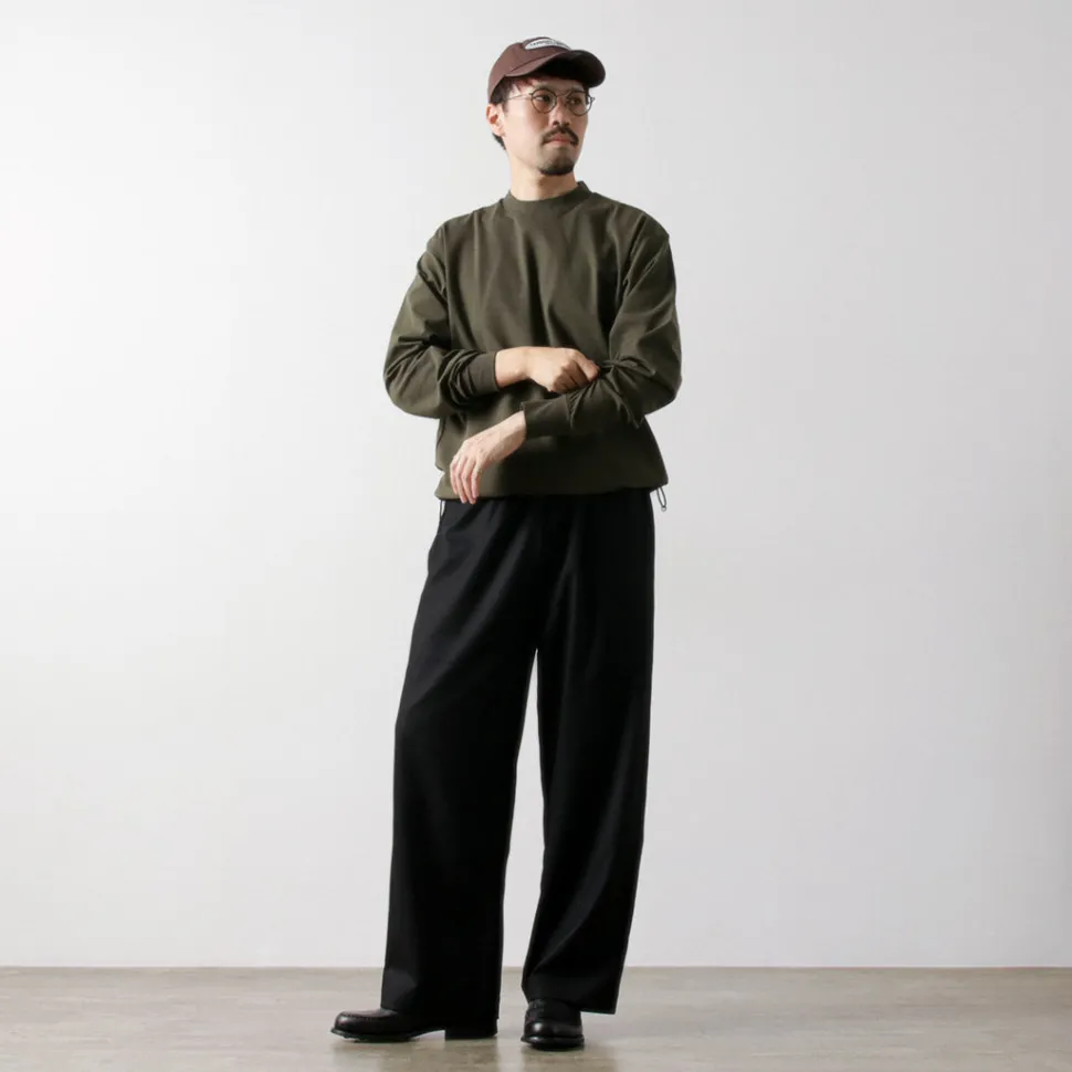 FLISTFIA / Long Sleeve Drawcord Pullover